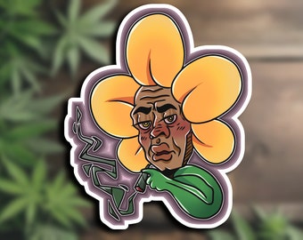 Blumen Smokin 'Flower Aufkleber