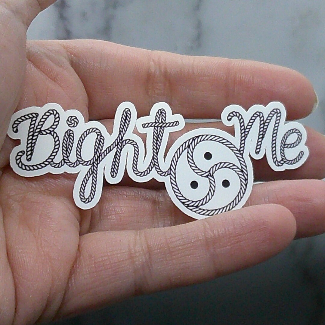 Bight Me Sticker Bdsm Vinyl Sticker for Indoor Use, Laptops, Water ...