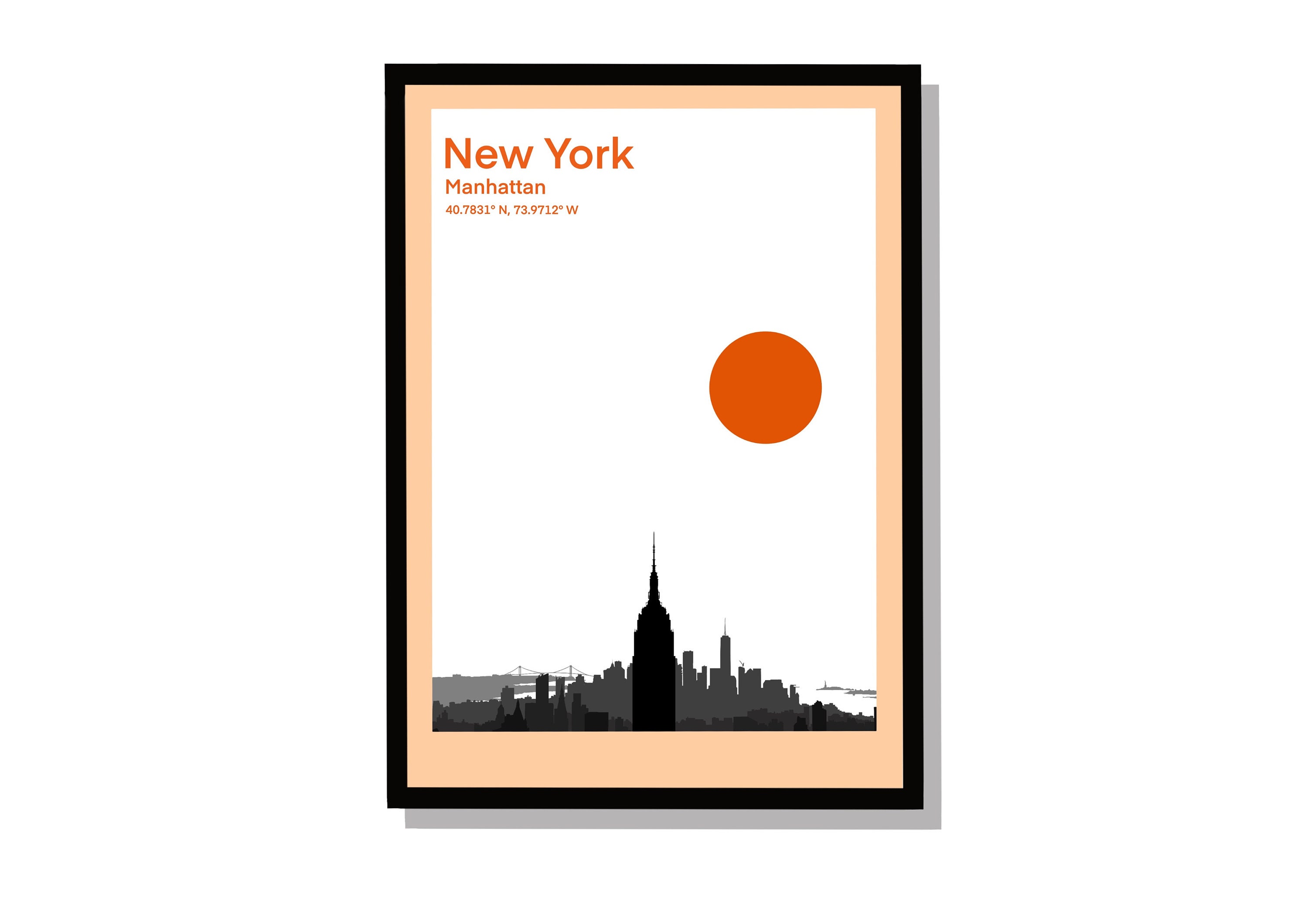 Vintage Travel Poster of New York City Skyline - Etsy