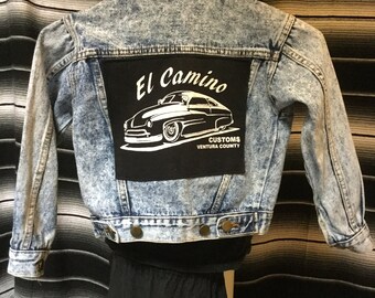 kids Denim jacket with El Camino back patch