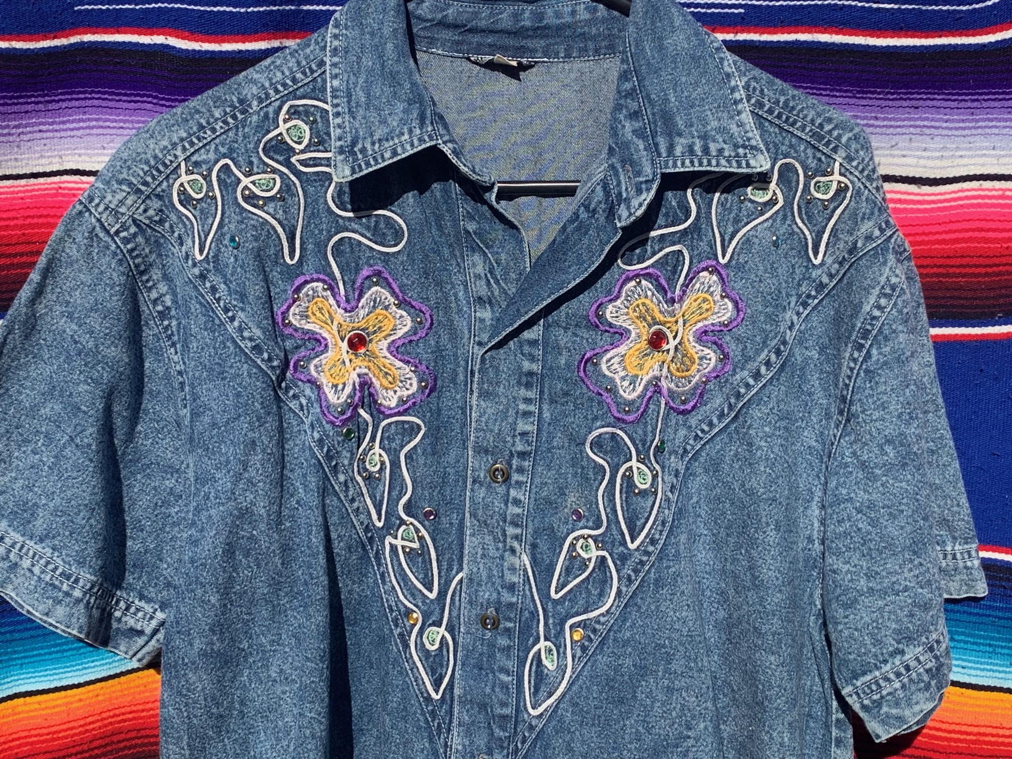 シャツ IONSEOUL Frue Vintage Washing Denim Half Shirt JP5D0060 1_25520a7f-d93f-494d-a2d9-