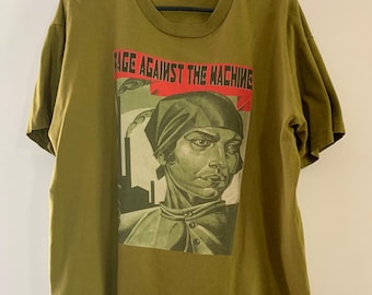 90's Vintage Rage Against the Machine T-shirt Single Stitch - Etsy
