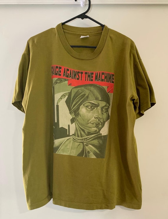 90's Vintage Rage Against the Machine T-shirt Single Stitch