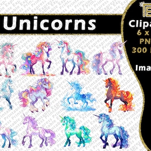 Unicorn Clipart // Unicorn PNG clipart // clip art // Transparent Unicorn Clip art