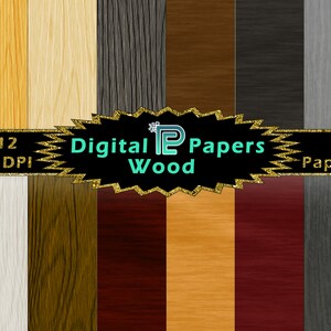 Wood Digital Paper // Wood Texture // Digital Paper // Digital Background // Wooden Background // Digital Paper Pack // Zoom Background