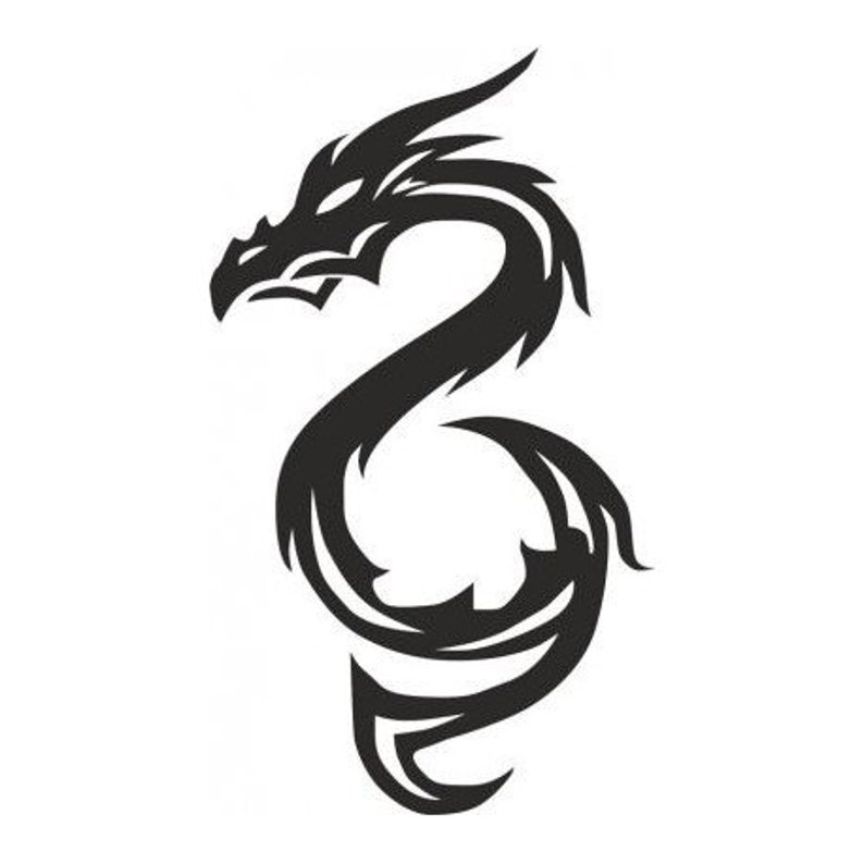 Download Dragon Tattoo CDR DXF Vector Layered Cut File Silhouette ...