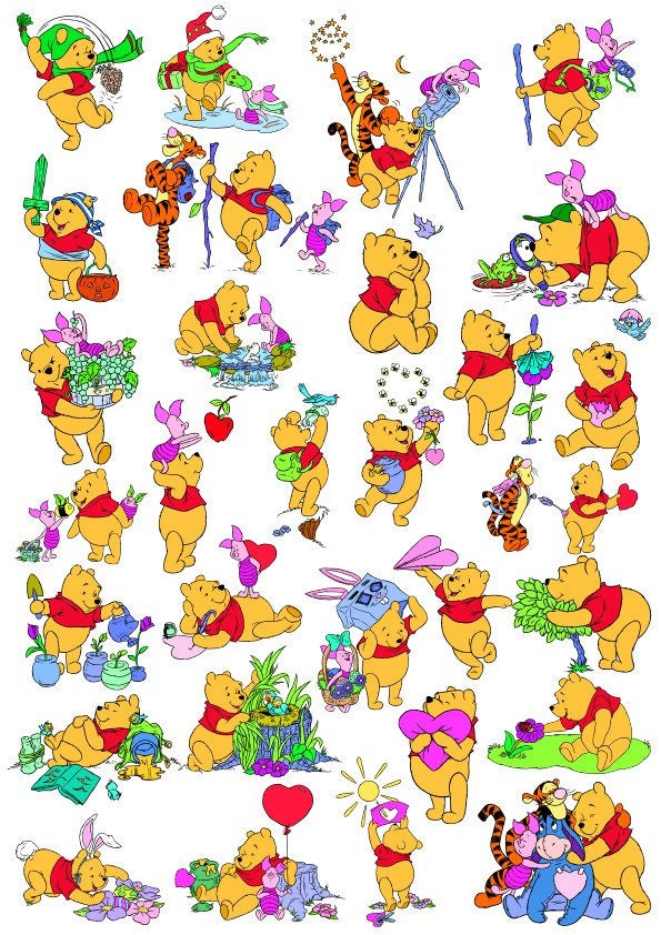 Download Winnie the Pooh Cdr Svg Vector Files | Etsy