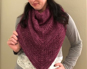 With Grace in Your Heart Shawl Knitting Pattern by Crazy Sock Lady Designs, PDF Pattern