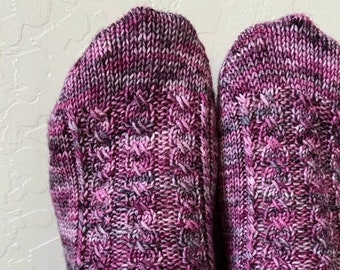 Chaussettes Sweetheart - Modèle PDF - Par Crazy Sock Lady Designs