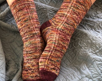 Socks for Dumbledore Knitting Pattern by Crazy Sock Lady Designs, PDF Pattern