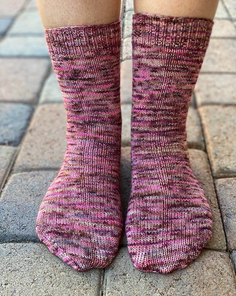 Vanilla Socks on Dpns PDF Pattern by Crazy Sock Lady Designs Etsy UK
