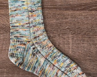The Shallow Sock Knitting Pattern by Crazy Sock Lady Designs, PDF Pattern