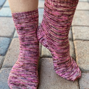 Calcetines de vainilla en patrón PDF DPN de Crazy Sock Lady Designs imagen 3