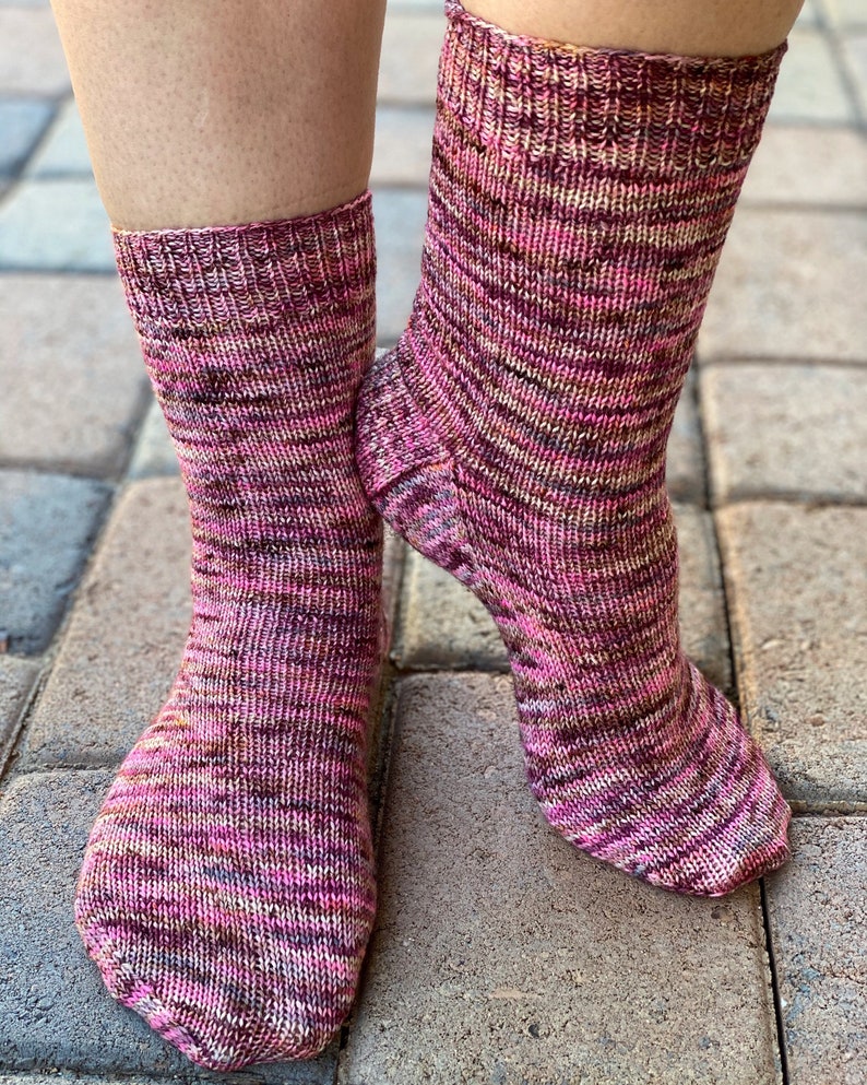 Calcetines de vainilla en patrón PDF DPN de Crazy Sock Lady Designs imagen 3