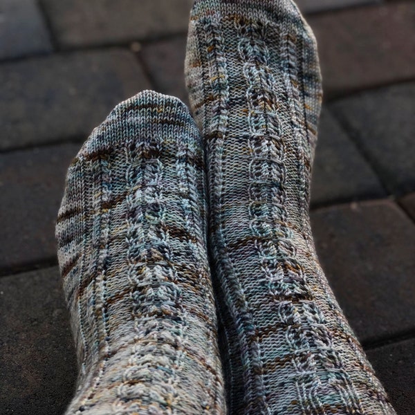 Battle for Hogwarts PDF Sock Pattern by Crazy Sock Lady Designs