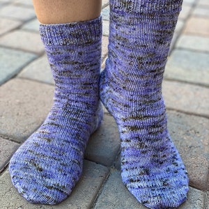 Vanilla Socks on Magic Loop PDF Pattern by Crazy Sock Lady Designs image 5