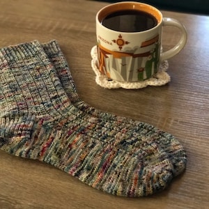 Morning Coffee Sock Knitting Pattern by Crazy Sock Lady Designs, PDF Pattern image 2