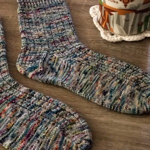 Morning Coffee Sock Knitting Pattern by Crazy Sock Lady Designs, PDF Pattern image 4