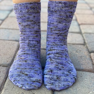 Vanille Socken auf Magic Loop PDF Schnittmuster von Crazy Sock Lady Designs Bild 4