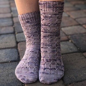 Whispers in The Wind Socks, Sock Pattern by Crazy Sock Lady Designs, Knitting Pattern, PDF Pattern