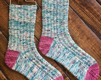 Rhinebeck Roomies Sock Knitting Pattern by Crazy Sock Lady Designs, PDF Pattern