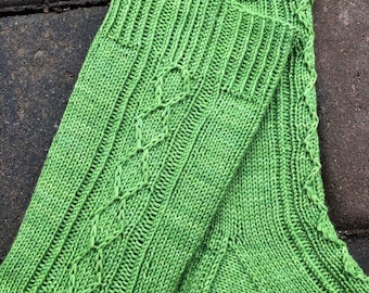 Roots Run Deep Sock Pattern by Crazy Sock Lady Designs, PDF Knitting Pattern