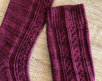 Wild Heart Sock Knitting Pattern by Crazy Sock Lady Designs, PDF Pattern