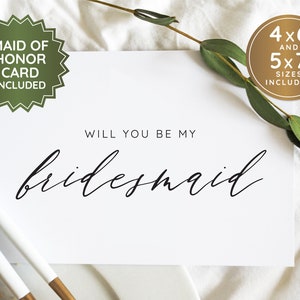 Brautjungfer Trauzeugin Vorschlag, Trauzeugin Vorschlag, Will you be my Bridesmaid Card, Will you be my Maid of Honor