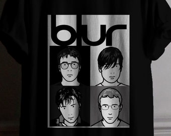 New Blur Band Think Tank Album Cover Logo Men/'s Black T-Shirt Size S to 3XL