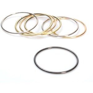 Free shipping, Ulla Johnson Lia Tote Inspired, Crochet Bag, Multi Color Options, Bubble Bag, Metal Hoop Handles in Three Colors image 4