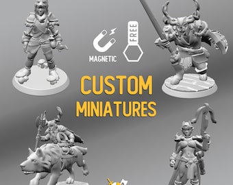 Custom Made D\u0026D RPG Heroes Resin 