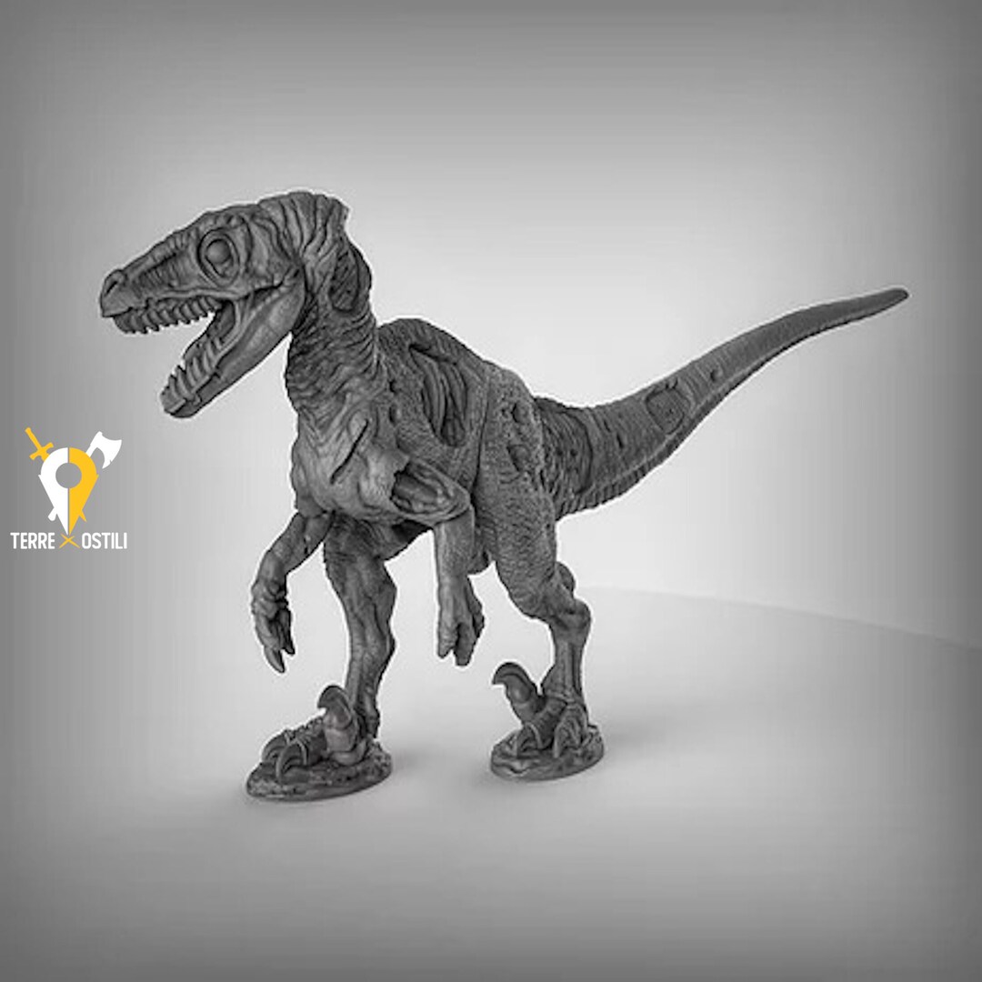 Velociraptor Zombie Dinosaur Miniature 3d Compatible With Dungeons and
