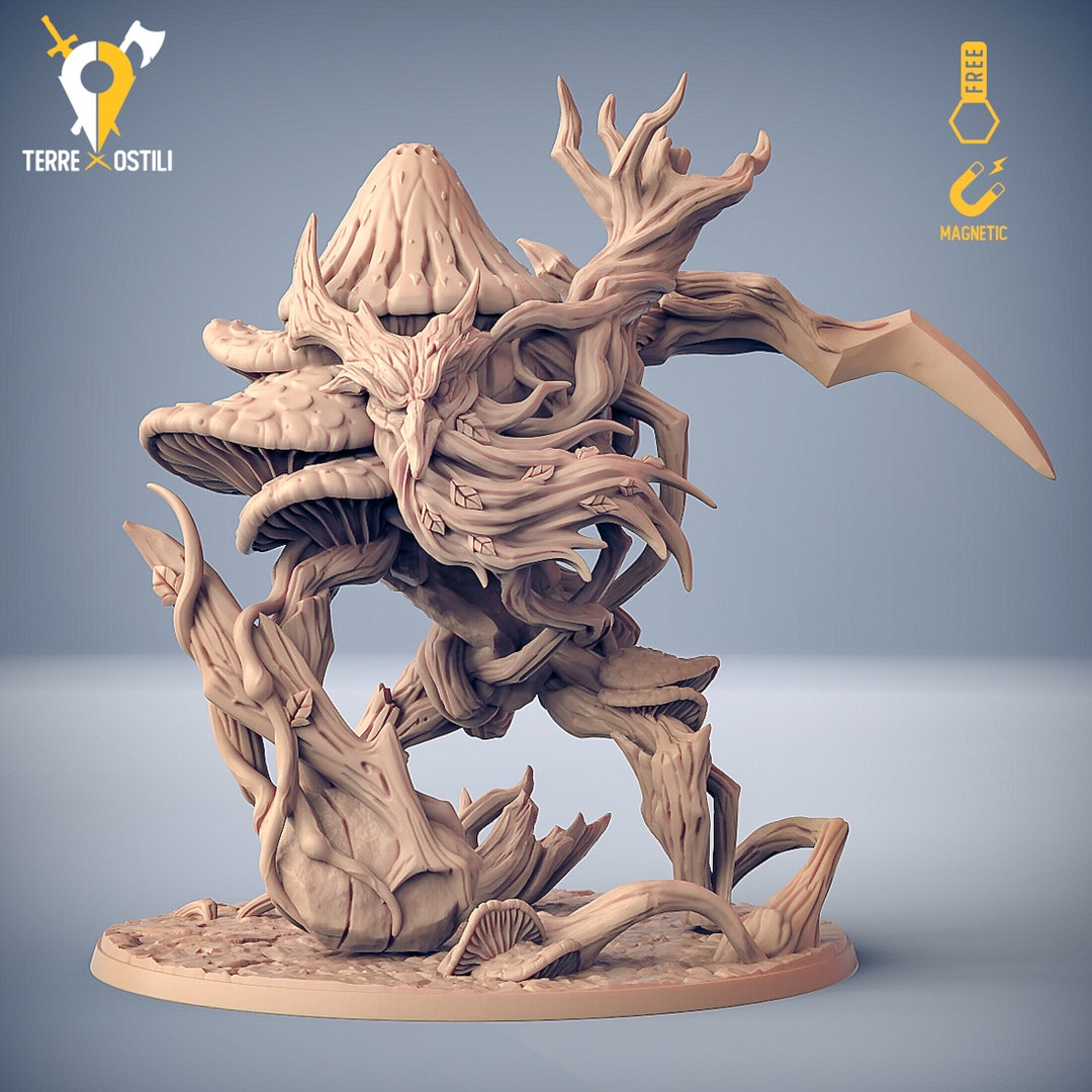 Treant Antique Forest Guardian Miniature 3d Magnetic - Etsy