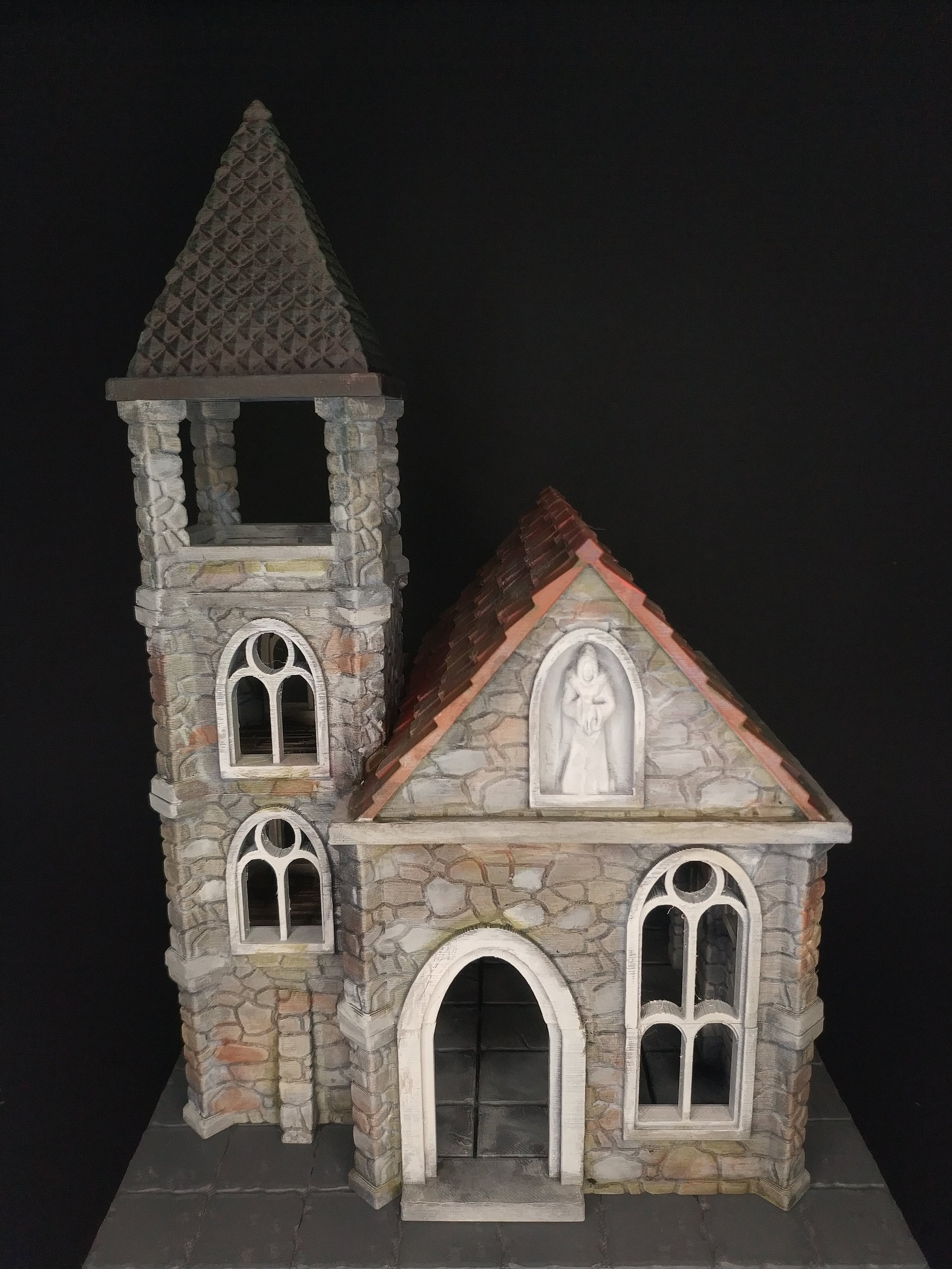  Building Collection Building Collection 029-4 Temple B4 Bell  Tower / Tower Gate Diorama Supplies : Arts, Crafts & Sewing