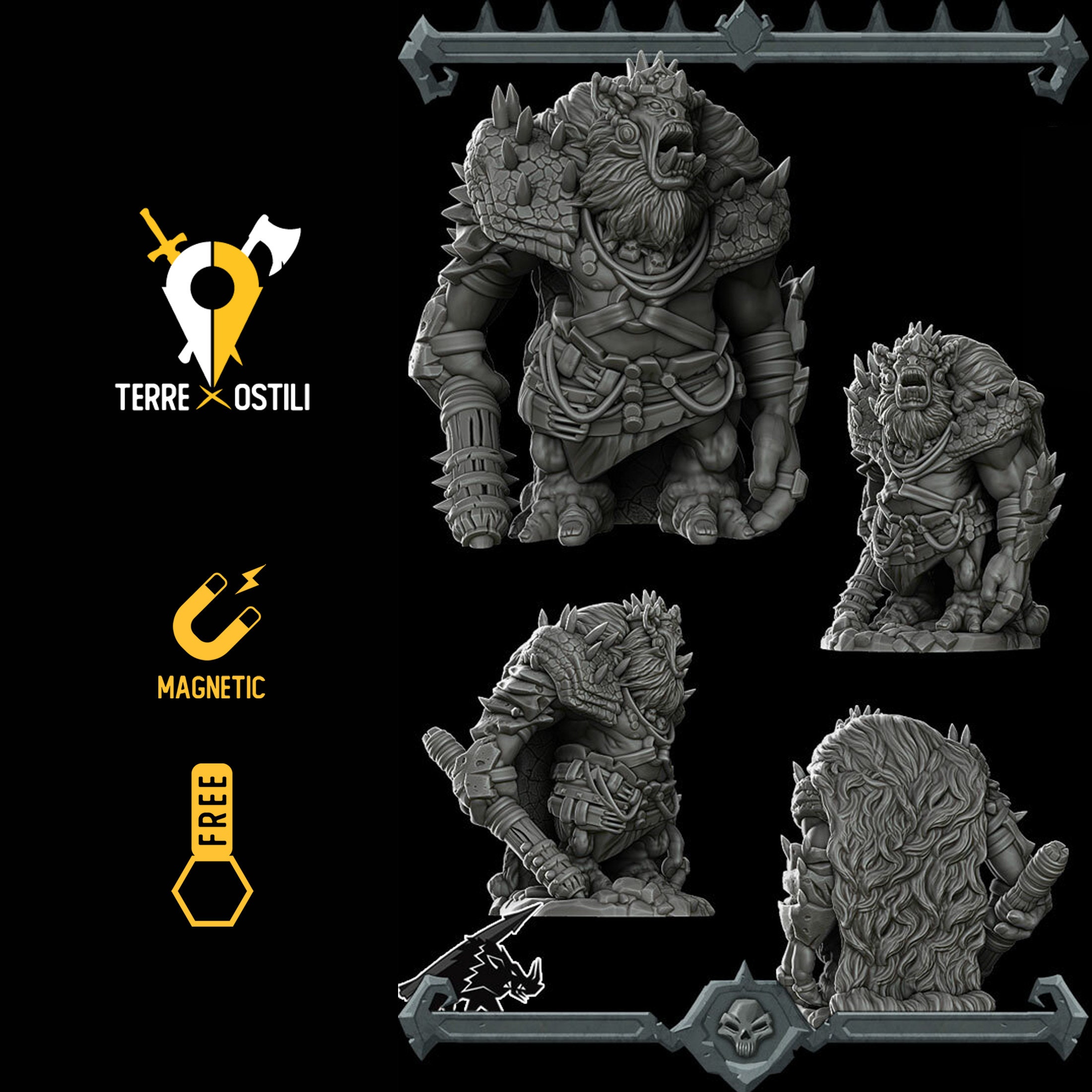 Ogre king miniature pathfinder, DnD, Dungeons and dragons, Age of