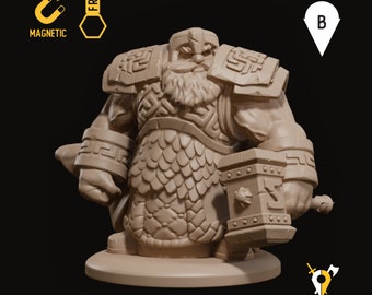 Dwarf fighter miniature dwarf infantry miniature 3d  Dungeons and dragons, Dnd, pathfinder and other RPG tabletop game.