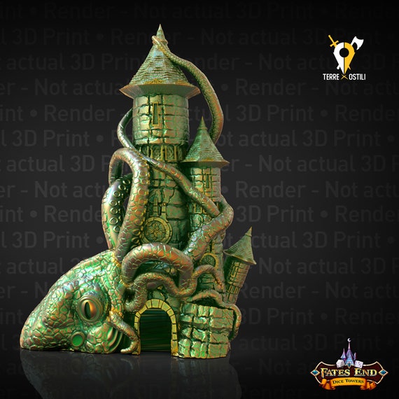 Kraken Pirati Torre lancia dadi DnD, Dungeons and Dragons