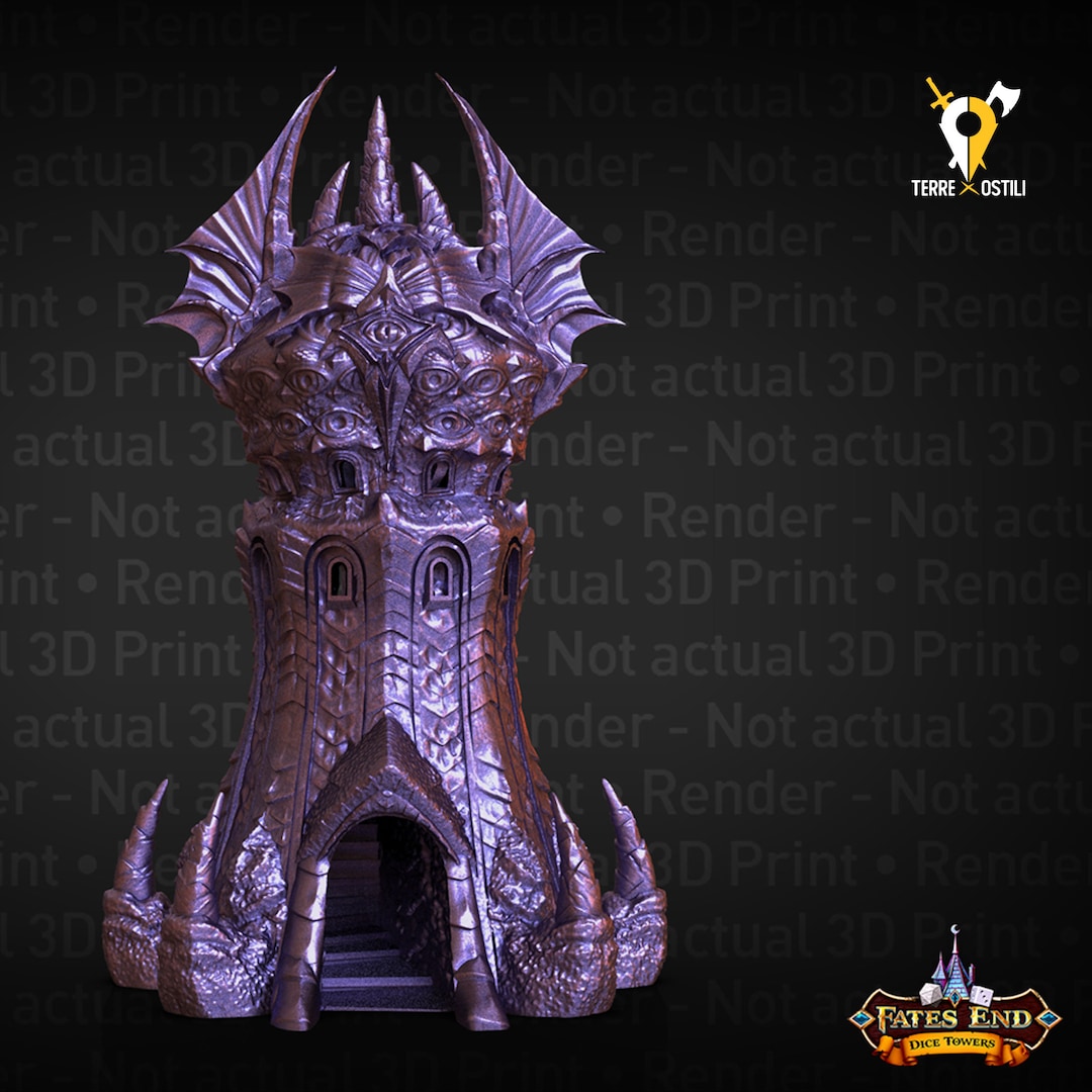 Warlock Demon Dice Tower Dnd Dungeons and Dragons Etsy