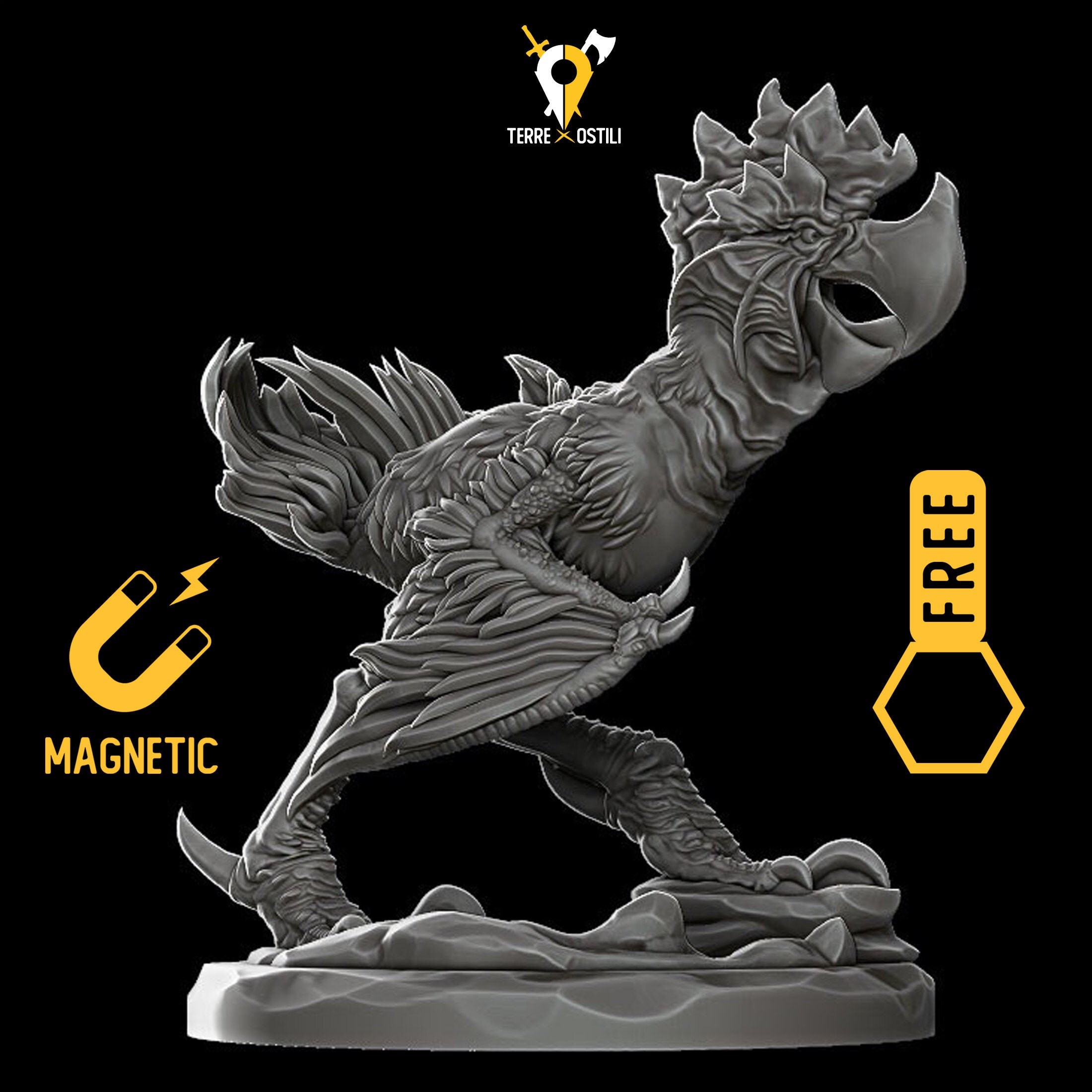 Axe beak miniature Dungeons and dragons DnD Age of Sigmar Etsy