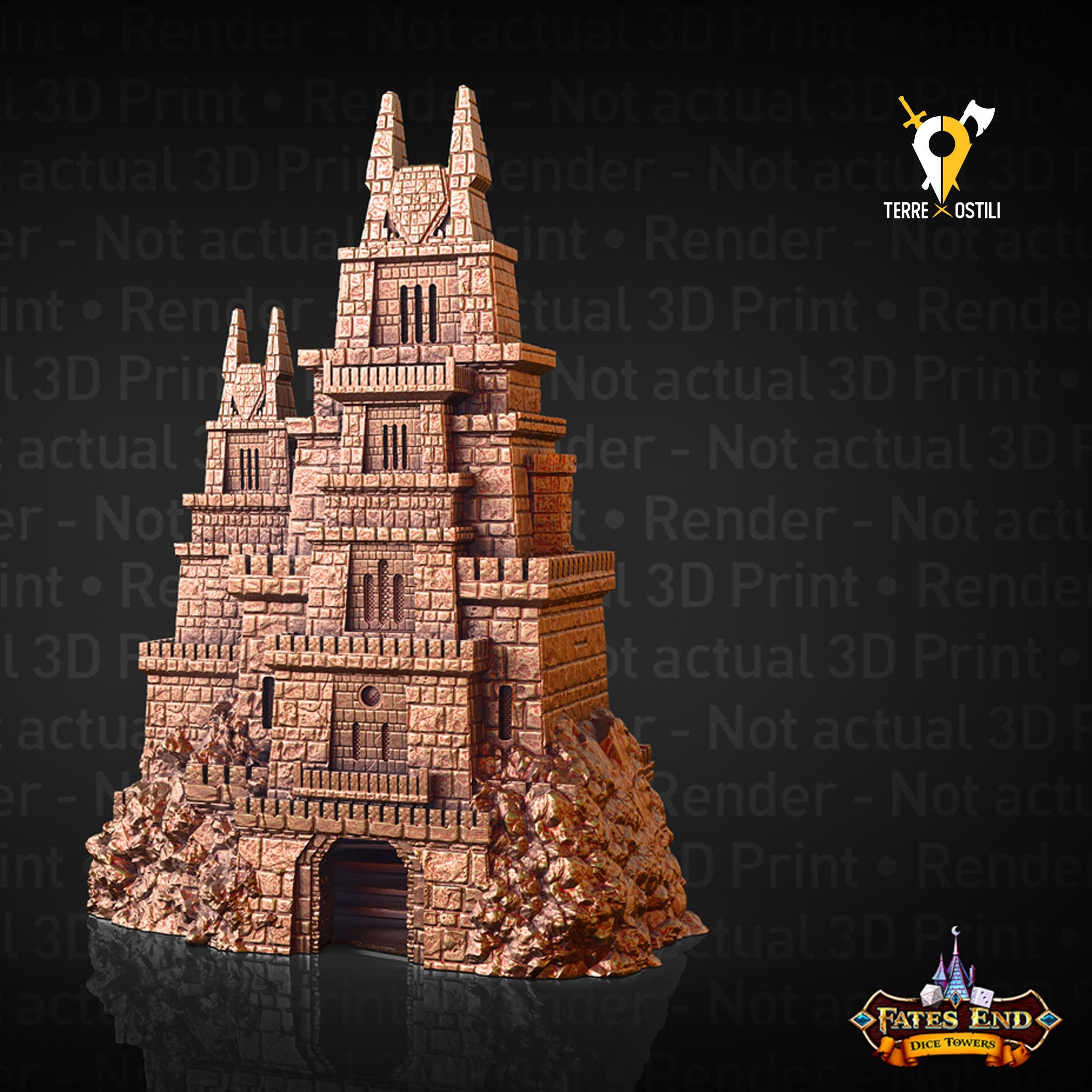 Dragonborn Castle Dice Tower Dnd Dungeons and Dragons Etsy UK