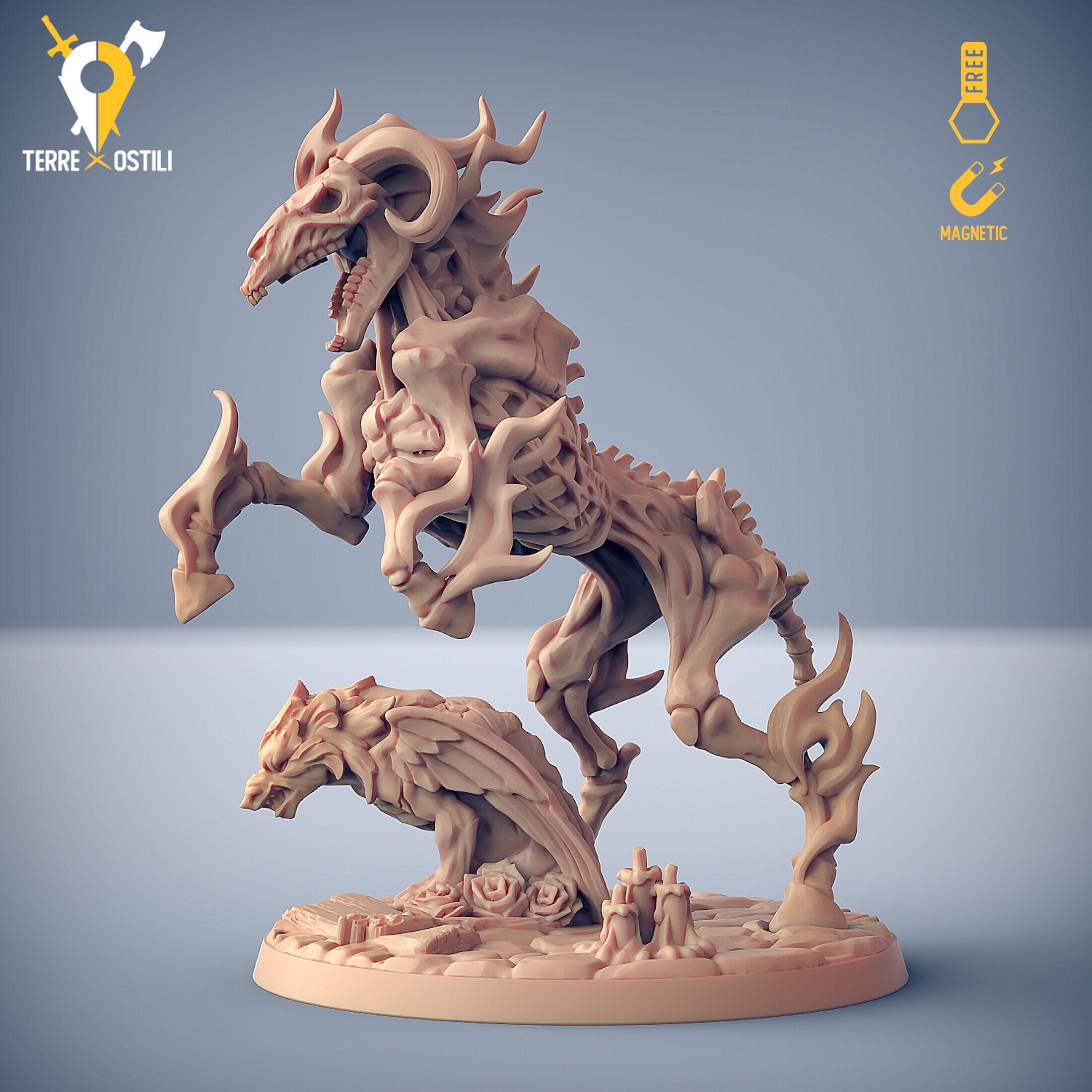 Nightmare Demon Horse Miniature 3d Magnetic Compatible With Dungeons and  Dragons, Dnd, Pathfinder and Other RPG Tabletop Game -  Sweden