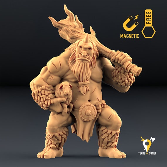 Cyclops Giant Mountain Miniature 3d Compatible With Dungeons Etsy