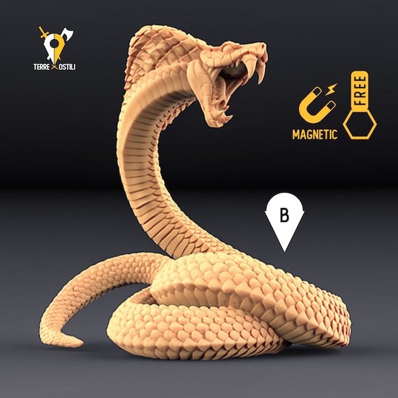 Serpente Gigante Cobra Miniature 3d Compatible With Dungeons and