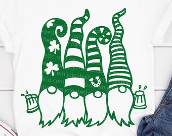 St Patricks Day Gnomes Svg, St Patricks Day Svg, Gnome SVG, st patrick's day svg, leprechaun svg, Shamrock Svg, Irish Svg, St Paddys Day Svg
