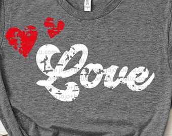 Grunge Love SVG, Love Quote SVG, Retro Love SVG, Vintage Love Svg, Valentines Day Svg File, Groovey Love Svg, Retro Love Quote Svg