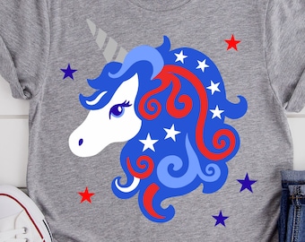 American Unicorn svg, Unicorn Svg, 4th of July Svg, Independence Day Svg, America svg, Merica svg, USA Svg, Patriot svg, Unicorn Head Svg