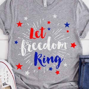 Let Freedom Ring SVG, 4th of July Svg, Fourth of July Svg, America Svg, Patriotic Svg, American Flag Svg, Svg Files for Cricut, Sublimation