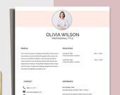 Resume Template, Resume template google docs, Resume template word, Resume Template Pages, Resume Template with Photo