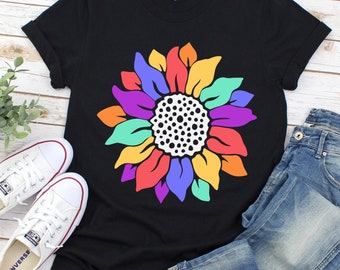 Free Free 286 Rainbow Sunflower Svg SVG PNG EPS DXF File