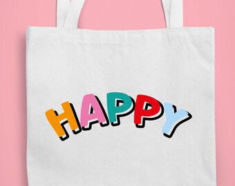 Rainbow happy svg, Choose happy svg, positive svg, smile svg, mental health svg, kindness svg, positive quote svg, good vibes svg, trendy